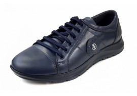 Pantofi barbati casual din piele naturala bleumarin - 501ABS Marimea 39